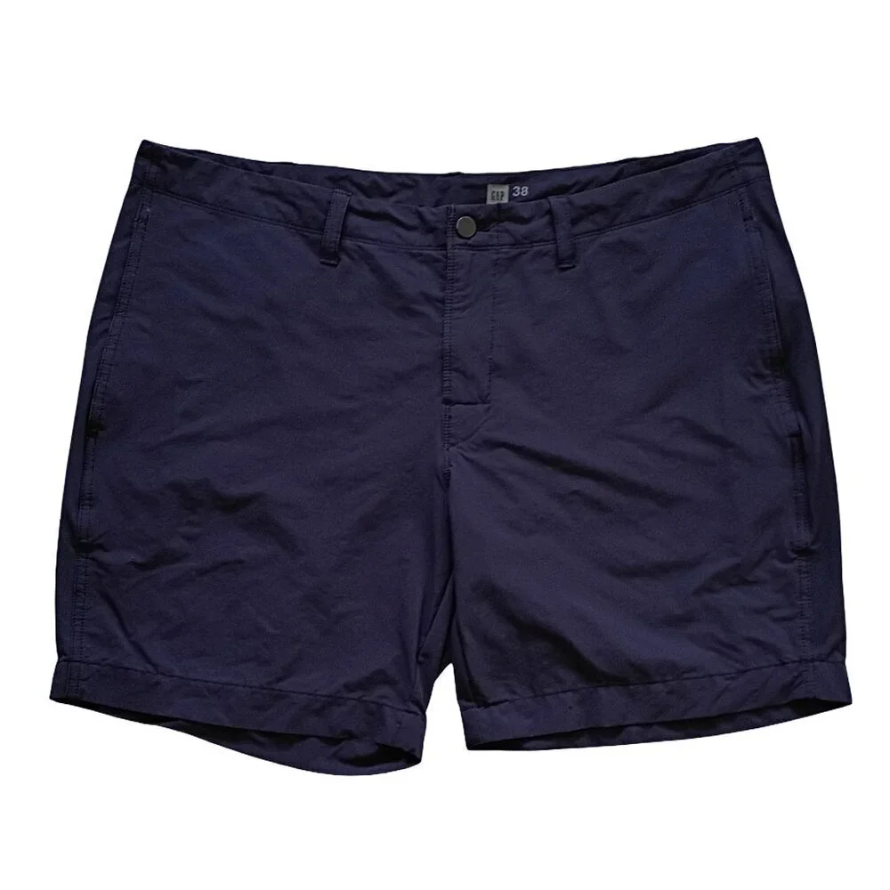 Gap Tech Shorts Men’s 38 Blue Stretch Nylon Active Outdoor Performance